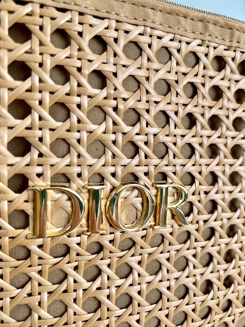 Dior Raffia Cosmetic Pouch Bag limited edition 2026 NIB - Picture 6 of 11